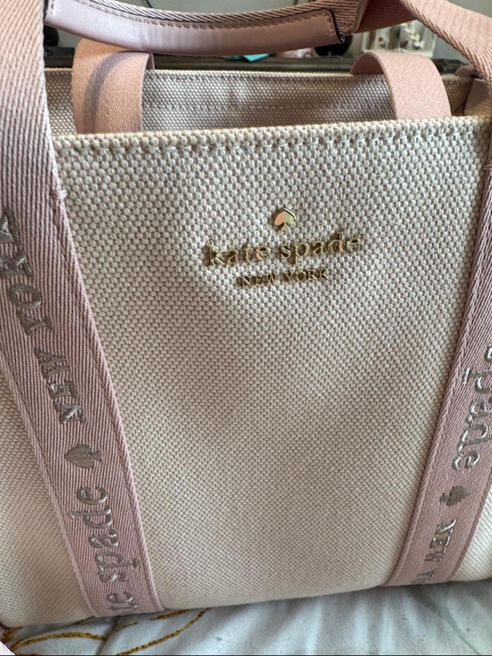 KATE SPADE Canvas Tote Bag & Wallet - Picture 2 of 7
